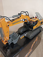 Гусеничний екскаватор іграшковий дитячий, металевий екскаватор на радіокеруванні зі звуком і світлом, Екскаватор на р у R396
