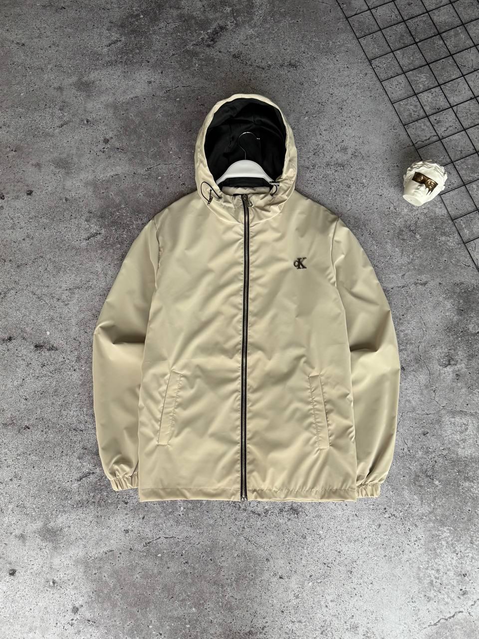 Чоловіча куртка вітровка CALVIN KLEIN M2434 бежева, фото 1