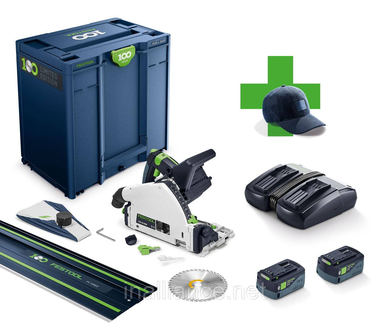 Акумуляторна заглибна пила TSC 55 KEBI-Plus/XL-FS 100Y Limited Edition Festool 578229