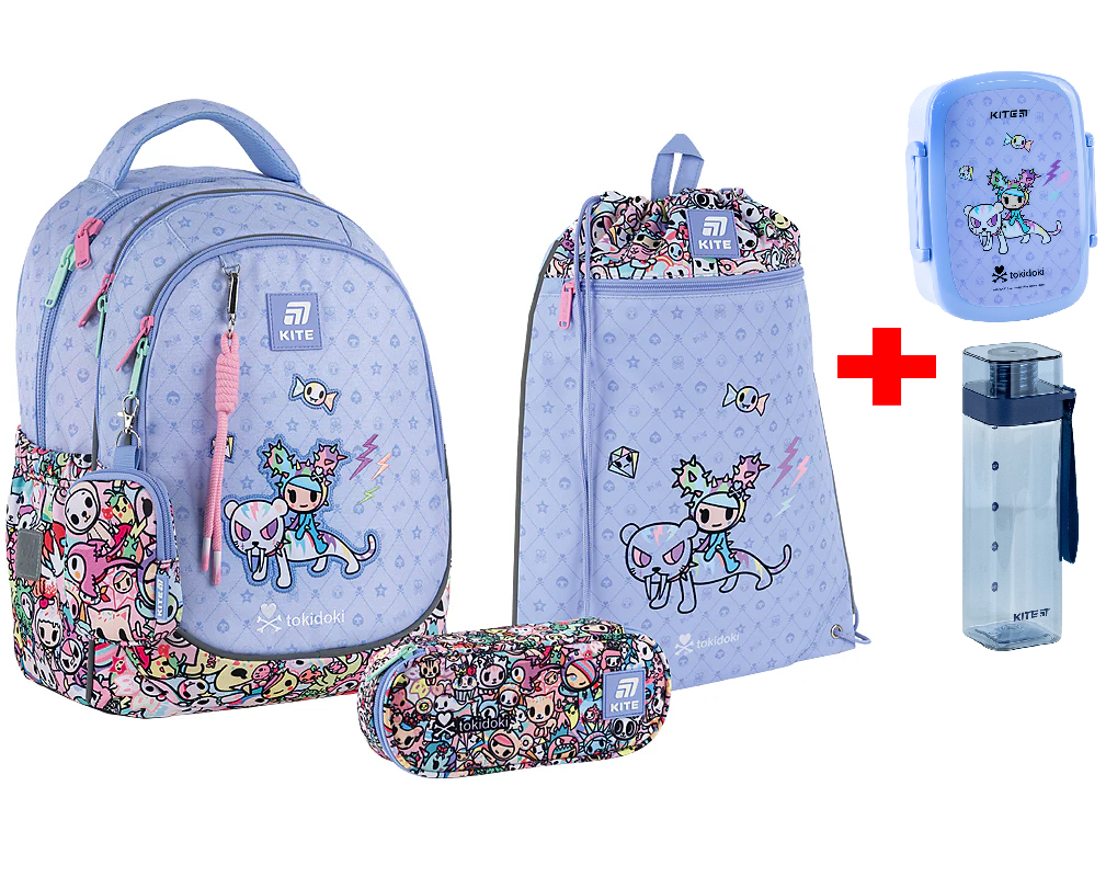 Шкільний набір Kite Education Tokidoki SET_TK25-700M (рюкзак, пенал, сумка)