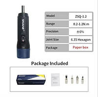Динамометрична викрутка Shahe ZSQ-1.2 (0.2-1.2 N.m) 1/4
