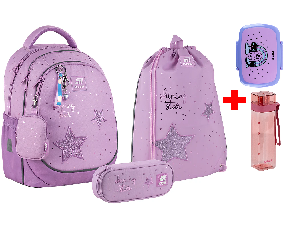 Шкільний набір Kite Education ShiningStar SET_K25-700M-2 (рюкзак, пенал, сумка)