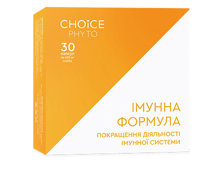 Імунна формула Чойс із кордицепсом, 30 капсул по 400 мг, фото 1