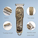 Тример для бороди та волосся Alstow ns-309 з насадками й акумулятором, вуса, стриження, контури, фото 3