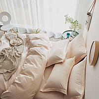 Постільна білизна Сатин-страйп 1*1 Sweet peach
