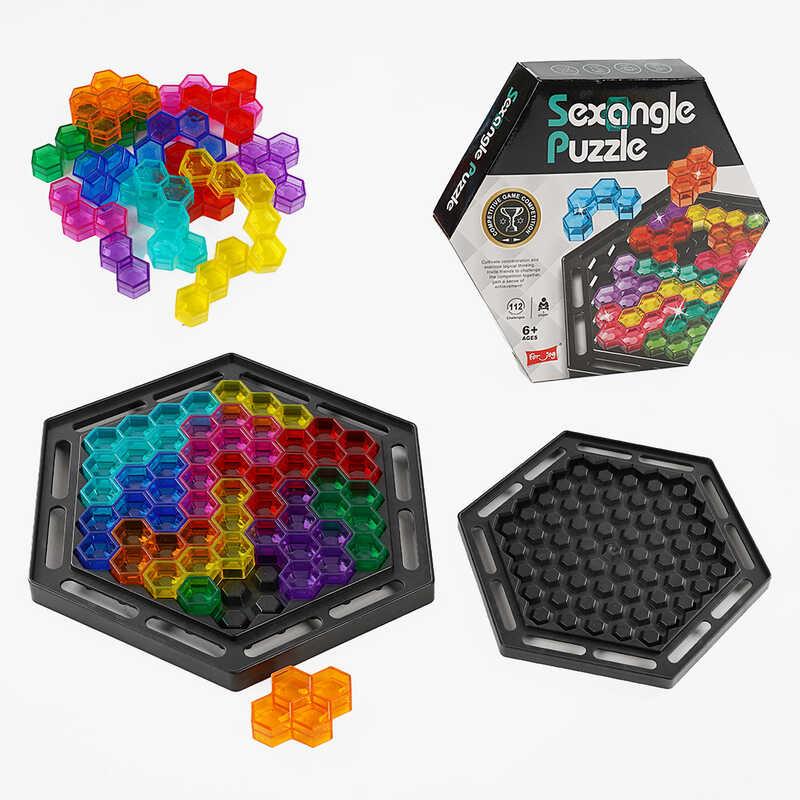 Логічна гра дитяча 929-31 двостороннє поле, 16 кольорових елементів, інструкція із завданнями