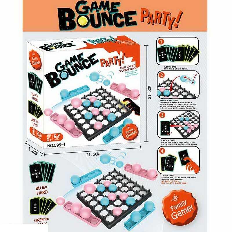 Настільна гра дитяча 595-1 ігрове поле, кульки, картки із завданнями