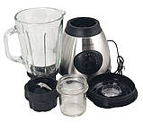 Блендер Domotec 2в1 з кавомолкою, 1000 Вт 9066, фото 4