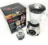 Блендер Domotec 2в1 з кавомолкою, 1000 Вт 9066, фото 5