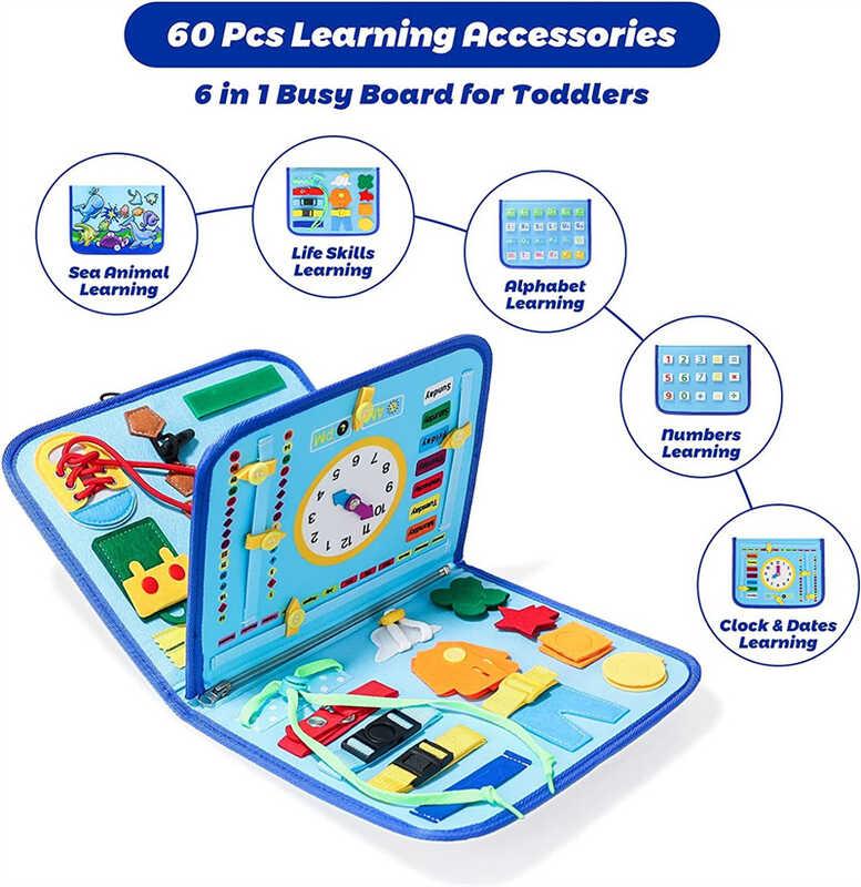 Логічна папка дитяча С 60512 липучки, пальчикові ігри, фетрові елементи