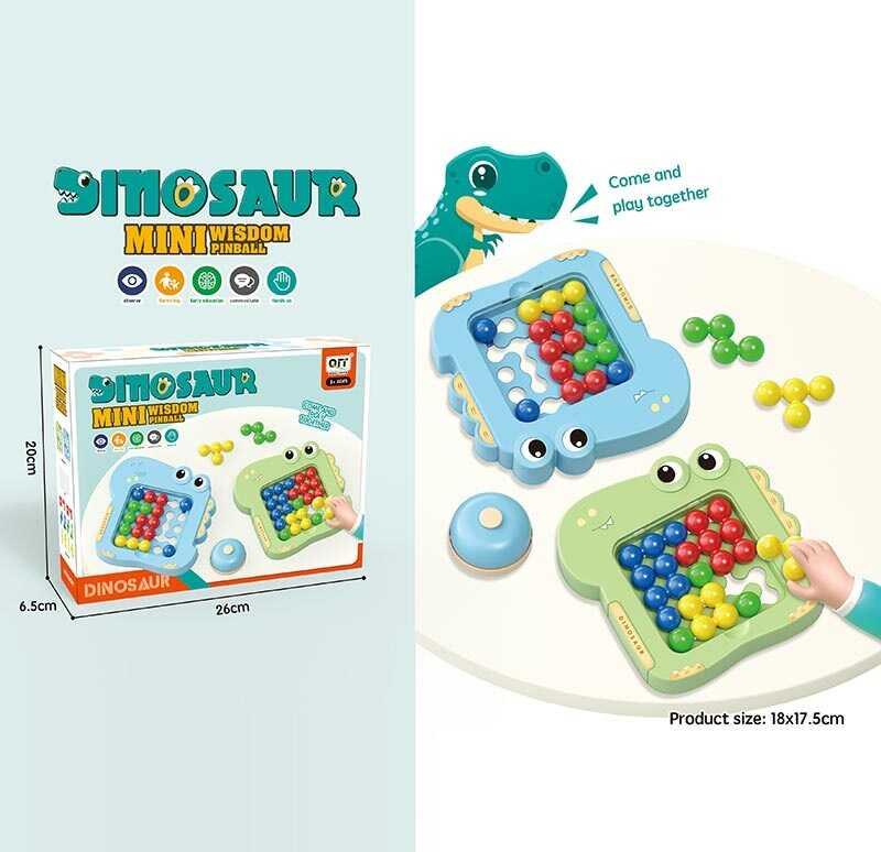 Логічна гра дитяча 1138 - 2 платформи, кольорові кульки, настільний дзвіночок