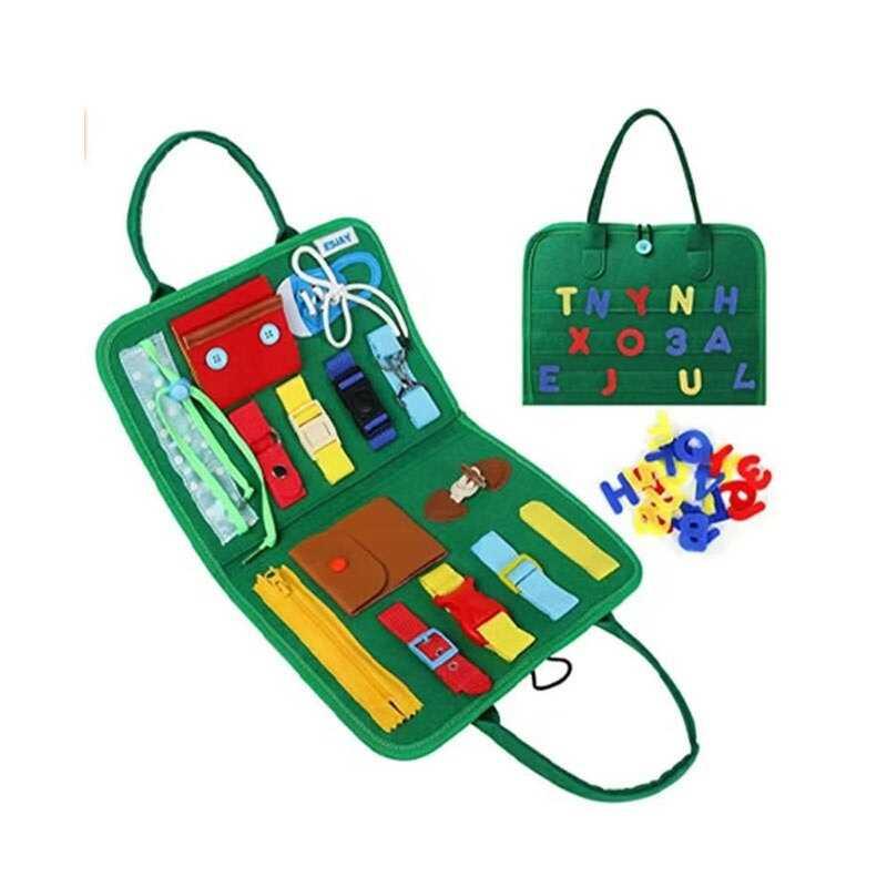 Логічна папка дитяча 432-13 фетр, цифри та літери на липучках