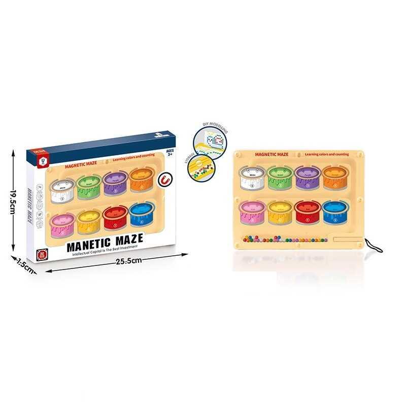 Магнітна гра дитяча HD 144 A-1 - 8 комірок для кульок, магнітний стилус