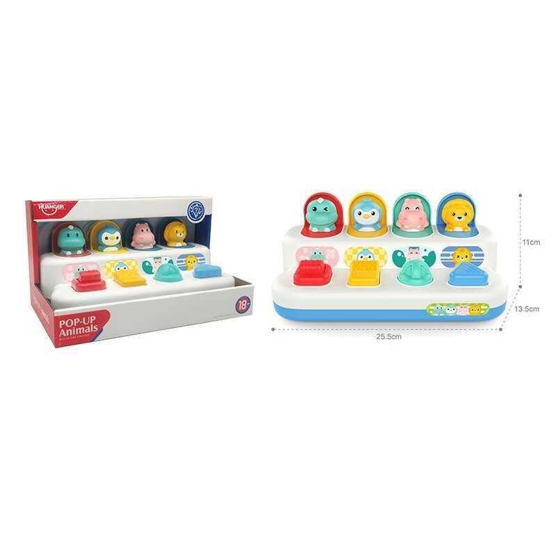 Логічна гра дитяча HE 8075 фігурки тварин, цифри, геометричні фігури