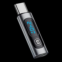 OTG адаптер Essager ES-OTG16 Type-C з дисплеєм для визначення потужності зарядки до 240W