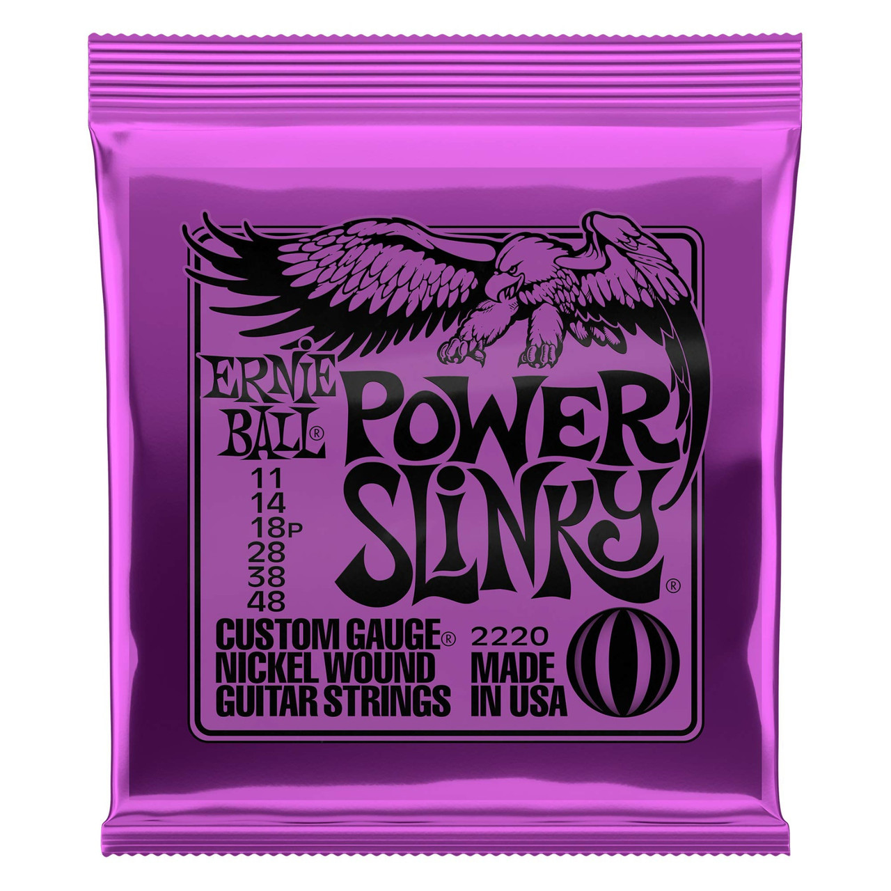 Струни Ernie Ball Hybrid Slinky 2220 для електрогітари (11/48) нікель, фото 1
