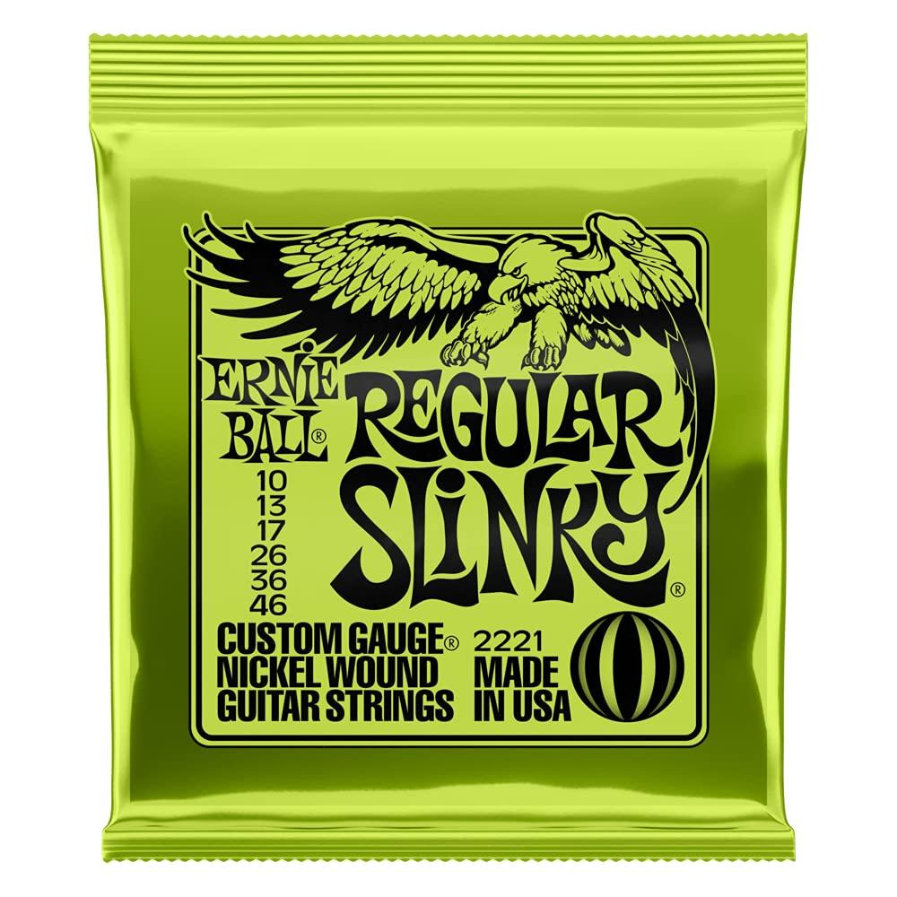 Струни Ernie Ball Regular Slinky 2221 для електрогітари (10/46) нікель, фото 1