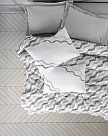 Літній комплект Cotton Box Bonny "Eldon Gri" з покривалом Pike простирадло дві наволочки 100% бавовна Туреччина