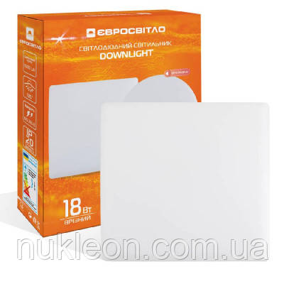 Популярний! Світильник точковий Євросвітло LED-S-120-18 4200К без рамки - Краща якість тільки на Nukleon.com.ua, фото 1