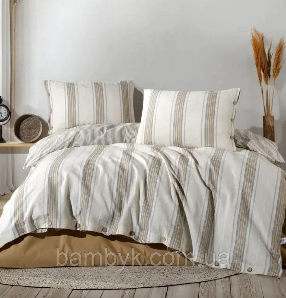 Постільна білизна Aran Clasy "Imre V-2" ранфорс Ranforce бавовняна євро розміру Туреччина