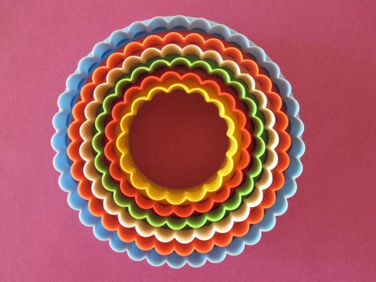 Набір вирубок "Коло" для тіста, набір 5 шт., фото 1