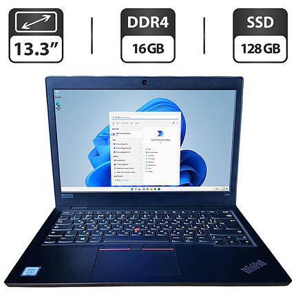 Ультрабук Lenovo ThinkPad L390/ 13.3" (1366x768)/ Core i3-8145U/ 16 GB RAM/ 128 GB SSD/ UHD, фото 1