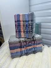 Рушник банний матеріал махра розмір 90-140 мікс кольору в пакованні від 6 шт.