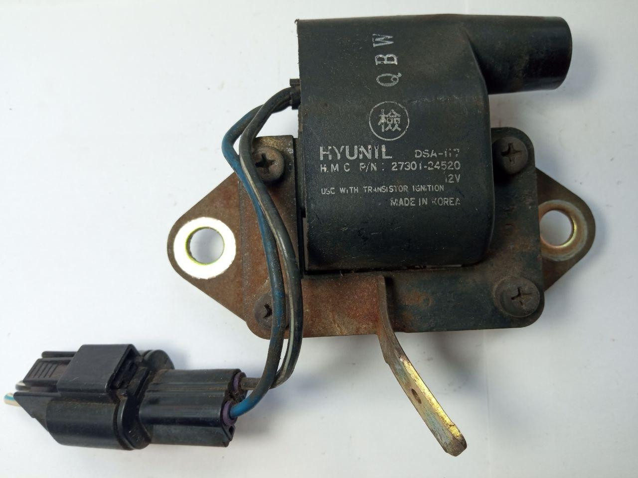 Катушка запалювання Hyundai Elantra DSA117 / 27301-24520 / 2730124520 / QBW, фото 1