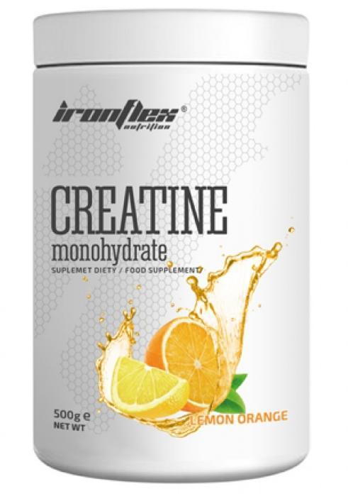 Креатин моногидрат IRON FLEX CREATINE 500 грам Смак : лимон апельсин