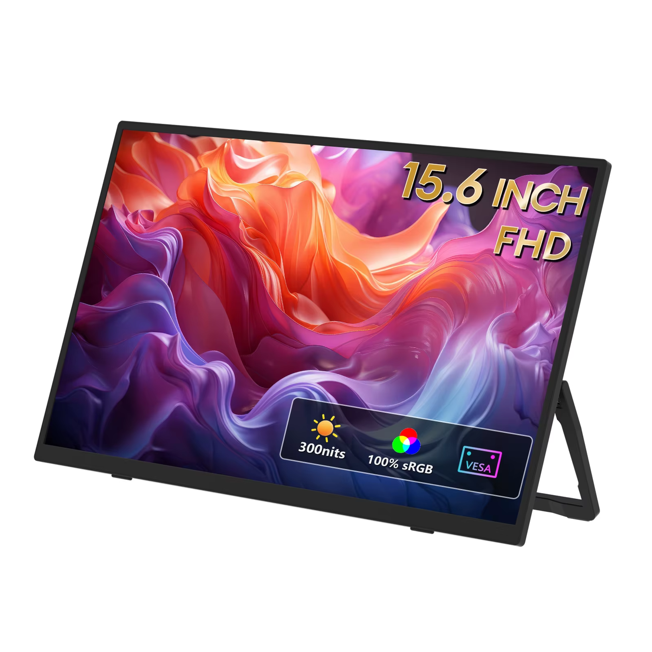 Портативний монітор Zeuslap ZP156 black 15,6" 1920x1080 60 Гц
