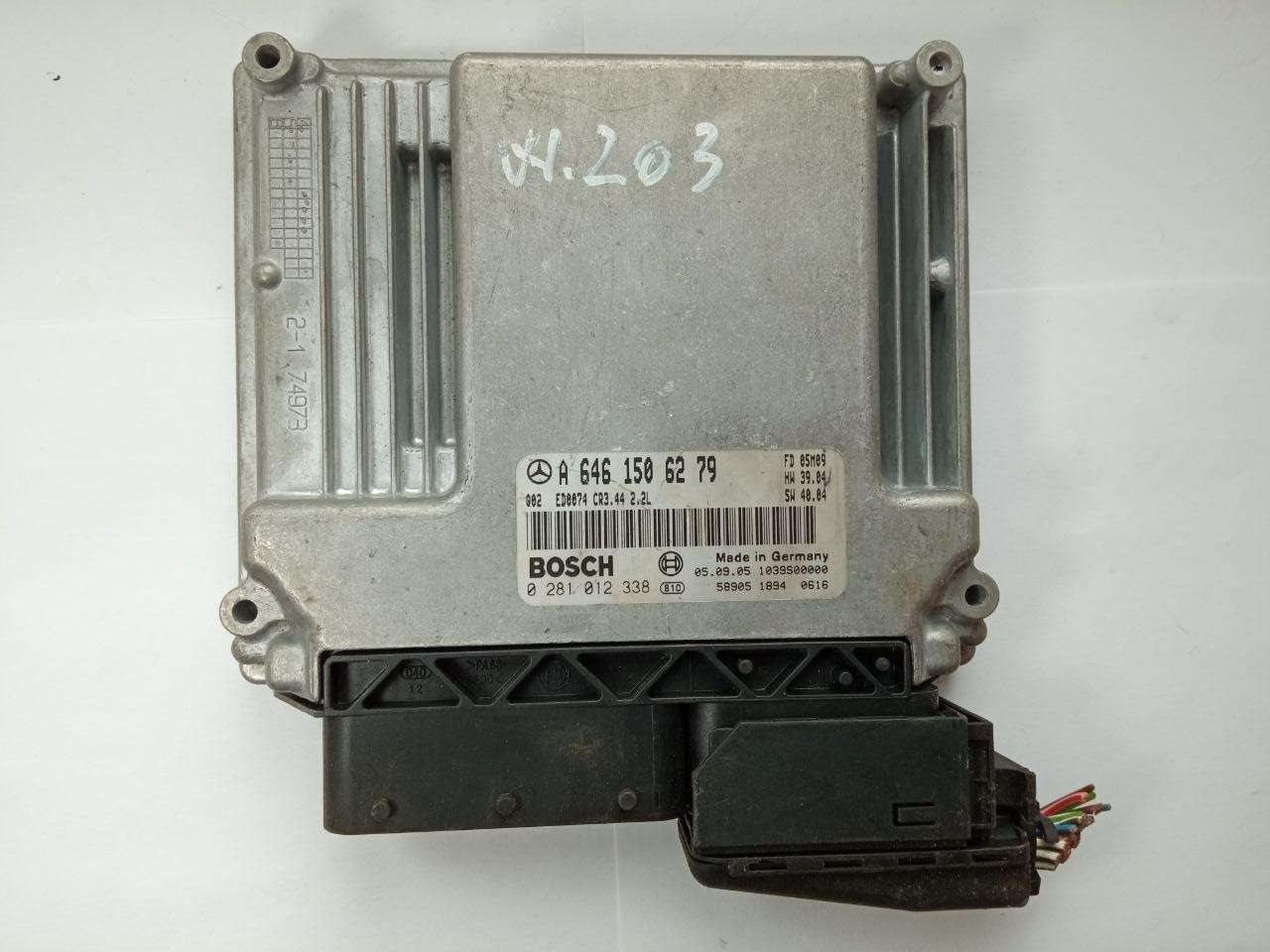 Електронний блок керування Mercedes W203 Bosch 0 281 012 338 / 0281012338 / A 646 150 62 79 / A6461506279
