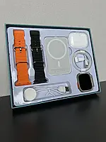 Набір 5 в 1 годинник + навушники + бездротовий павербанк + кабель для бездротової зарядки телефону + зарядний пристрій