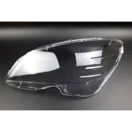 Пластиковое стекло фары Mercedes-Benz C-Class (204) 2007-2011 левое (водительское), фото 1