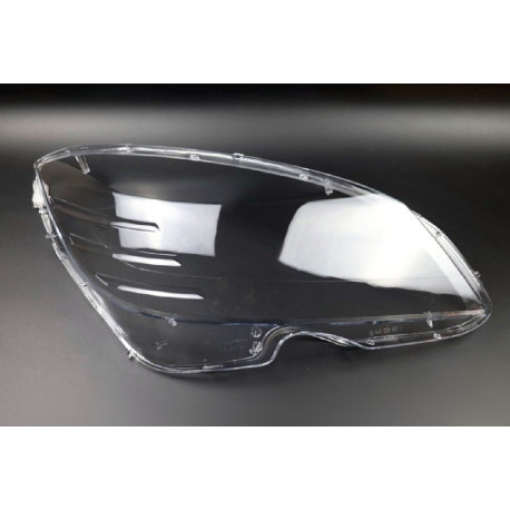 Пластиковое стекло фары Mercedes-Benz C-Class (204) 2007-2011 правое (пассажирское), фото 1