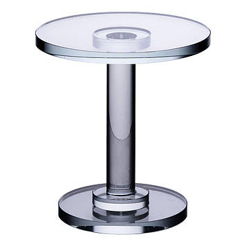 Тортівниця скляна на ніжці 12×13.5 см кругла стійка для торта, капкейків HP-4-69L