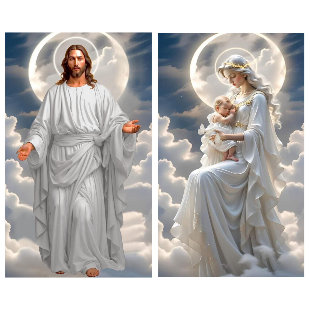 Алмазна мозаїка Пара ікон 2 шт. 40x70 P03, фото 1