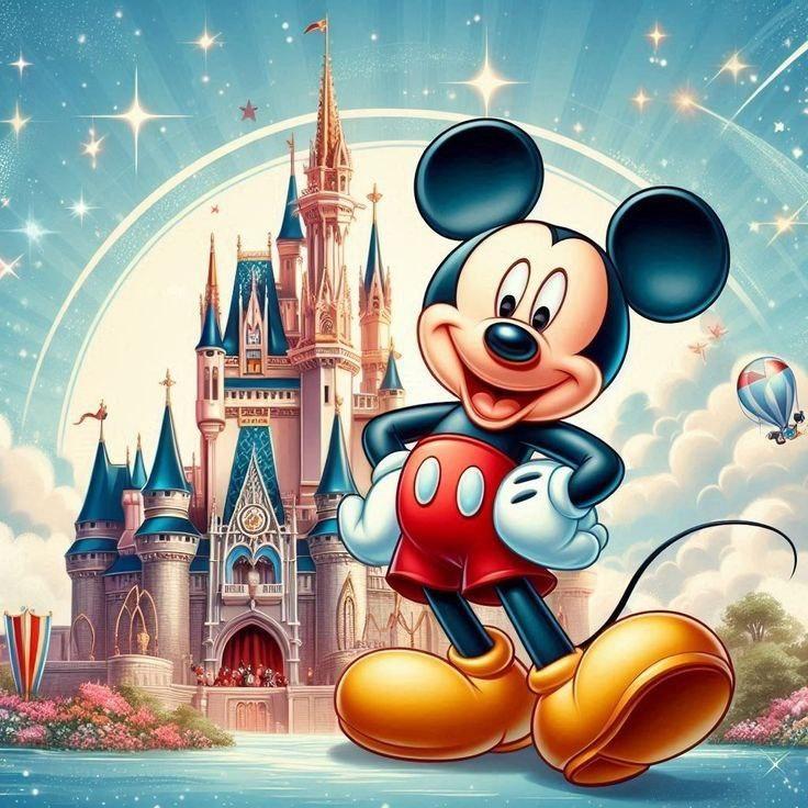 Алмазна мозаїка 40x40 "Мікі Маус" FS1405, фото 1