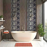 Самоклеюча стінова PET плитка Чорний мармур 600*300*2мм, фото 5