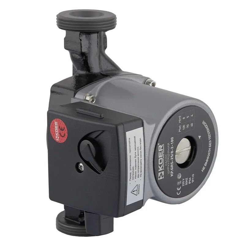 Насос циркуляційний відцентровий. Koer KP.GRS-25/8-2-180 (з гайками, кабелем і вилкою) (KP0253), фото 1