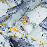 Самоклеюча стінова PET плитка Sticker Wall під мармур у рулоні 600*3000*2мм
