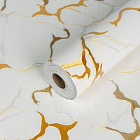 Самоклеюча стінова PET плитка Sticker Wall у рулоні під мармур 600*3000*2мм