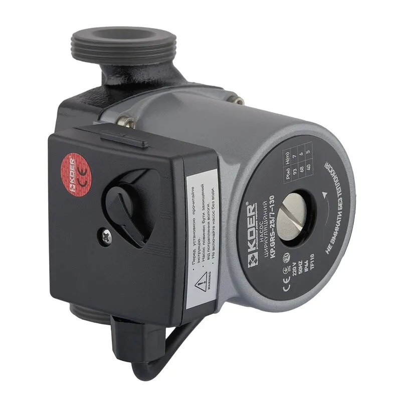 Насос циркуляційний Koer KP.GRS-25/7-130 (з кабелем, без гайок) (KP2796), фото 1