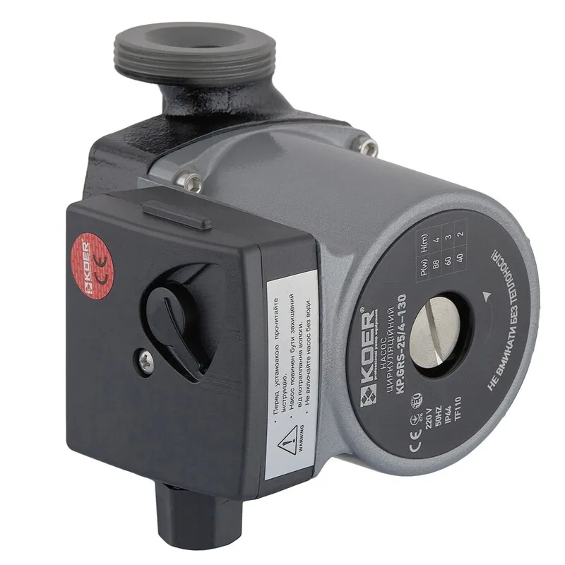 Насос циркуляційний відцентровий. Koer KP.GRS-25/4-130 (з кабелем і вилкою) (KP0250), фото 1