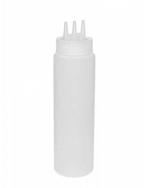 Пляшка для соусів з трьома носиками Empire білий 1 л пластик (4329 EM), фото 1