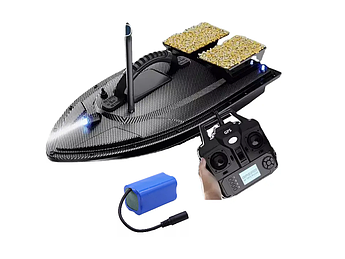 Карповий кораблик для риболовлі Flytec V070 з GPS + Акумулятор 12000 мА·г в комплекті