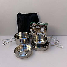 Набір туристичного посуду в чохлі Stenson R30941