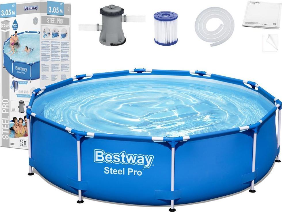Басейн каркасний 8в1 Bestway 56679 Steel Pro 305 см, фото 1