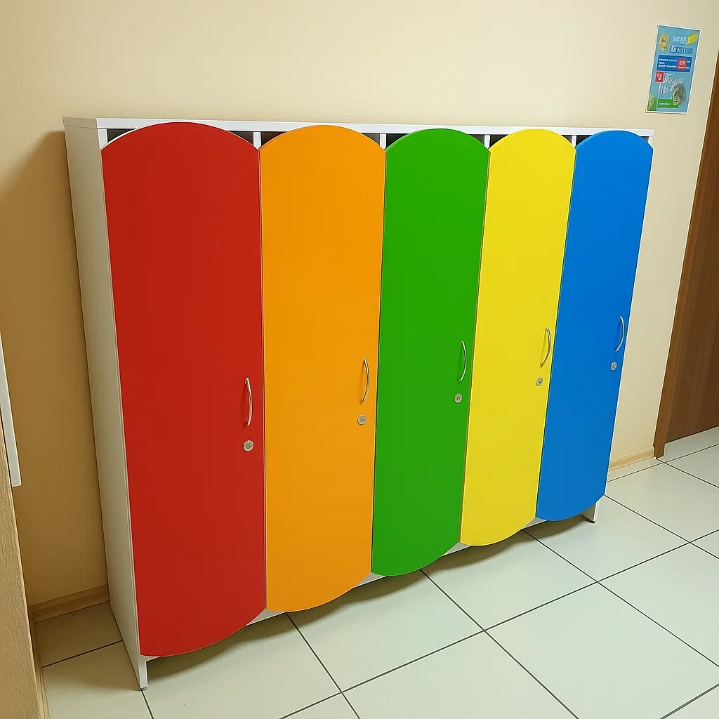 Шафа для дитячого одягу 5-ти секційний в садок., фото 1