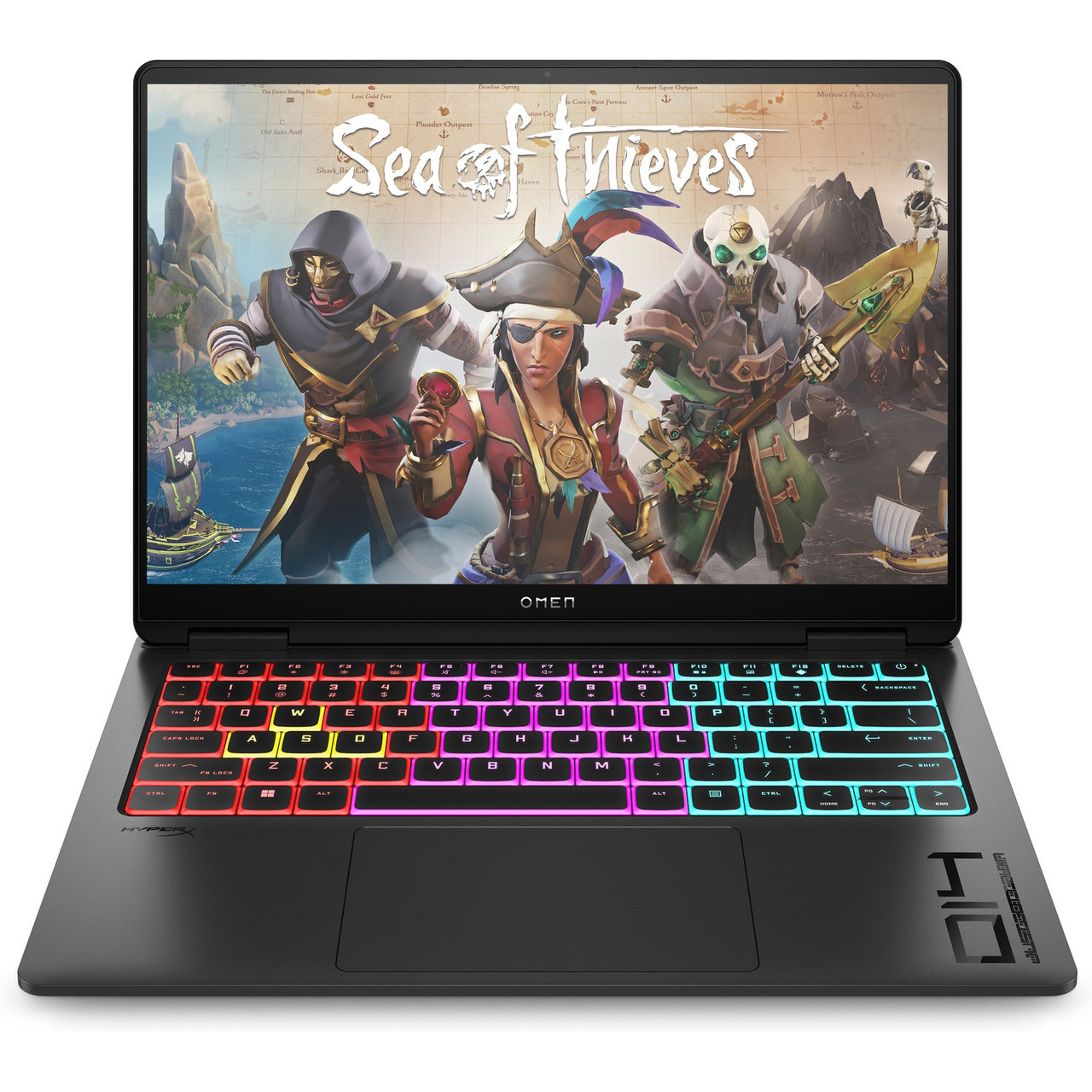 HP OMEN Gaming 14-fb0023ua 14"2.8K OLED,400n/Ultra7-155H(4.8)/16Gb/SSD1Tb/RTX 4050,6GB/DOS/Чорний