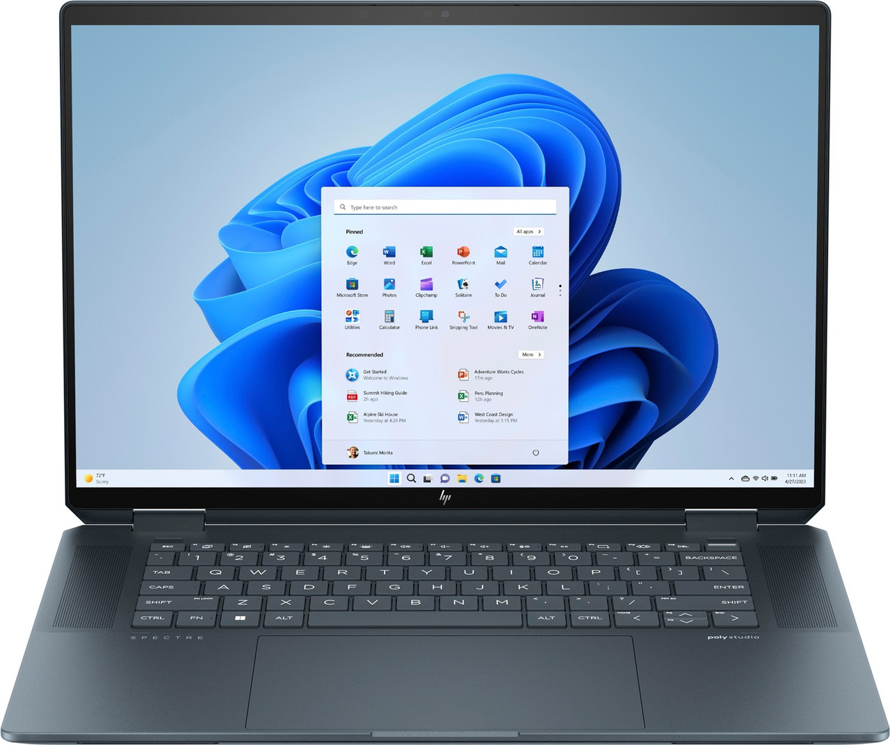 HP Spectrex360 16-aa0004ua 16"2.8K OLED Ts,400n/U7-155H(4.8)/32Gb/SSD2Tb/RTX4050,6GB/FPS/Підсв/W11H6